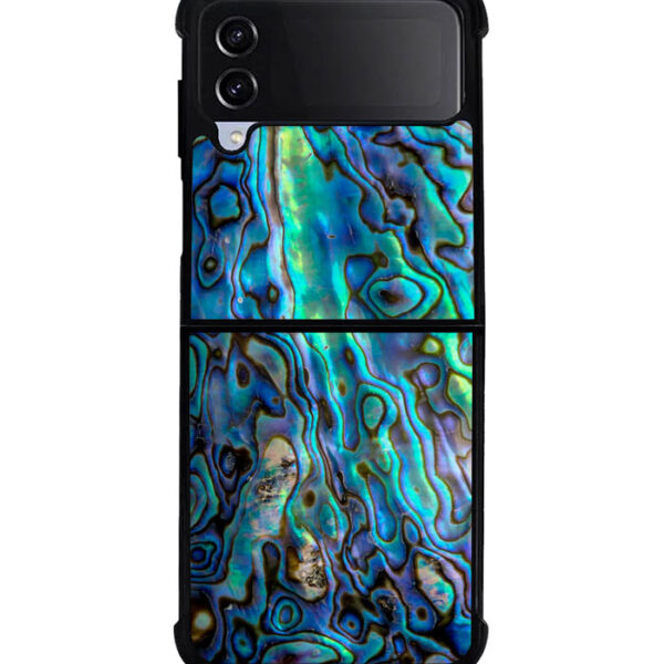 Abalone Shell Holographic Samsung Galaxy Z Flip 3 5g Case CT1952