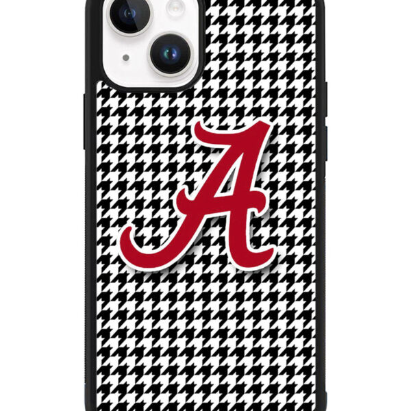 Alabama Houndstooth Crimson Tide iPhone 15 Case CT1328