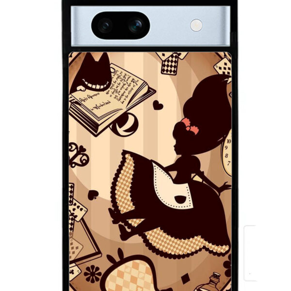 Alice in Wonderland Brown Google Pixel 7A Case CT1391