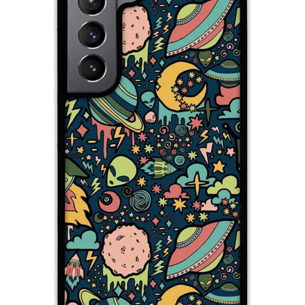 aliens rockets space Samsung Galaxy S22 5G Case CT4329