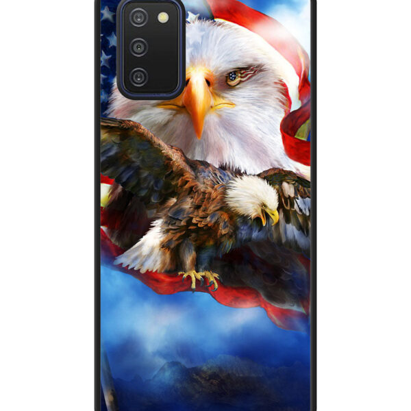 American Flag Eagle Samsung Galaxy A03S Case CT2002