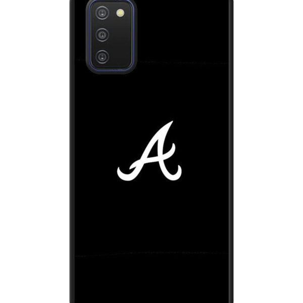 Atlanta braves logo black Samsung Galaxy A03S Case CT2122