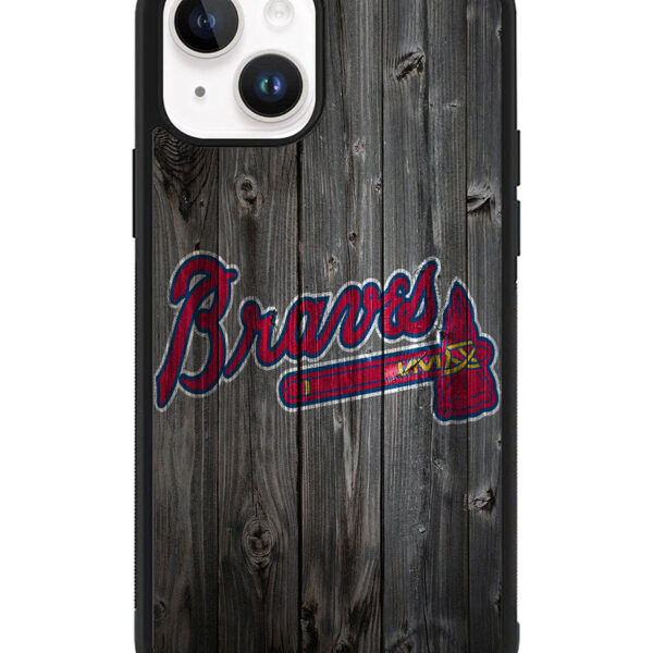 atlanta braves wood iPhone 15 Plus Case CT3899