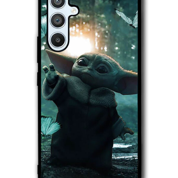 Baby Yoda In The Forest Love Butterfly Samsung Galaxy A54 5G Case CT10904
