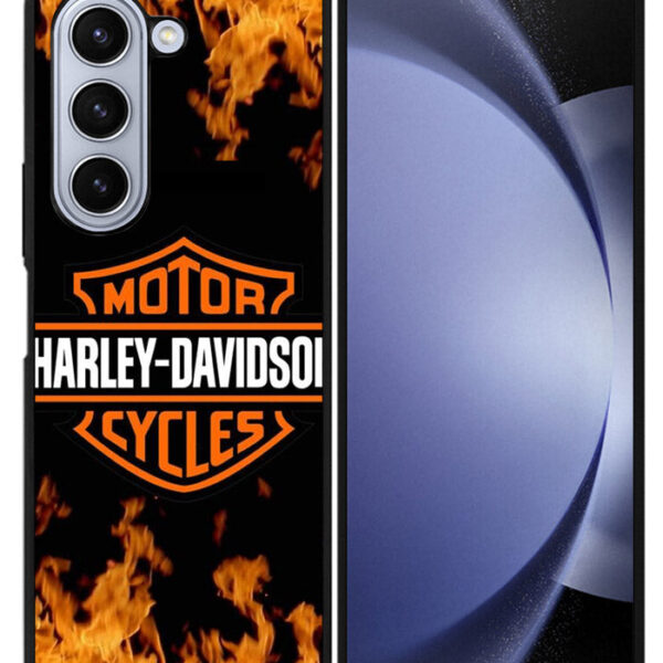 Best Harley Davidson Samsung Galaxy Z Fold 5 2023 5G Case CT4121