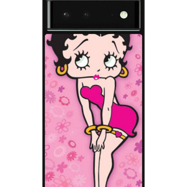 Betty Boop Pink Background flowers Google Google Pixel 6 Case CT1885