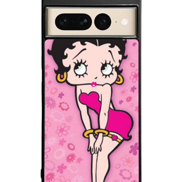 Betty Boop Pink Background flowers Google Pixel 7 Pro Case CT1885
