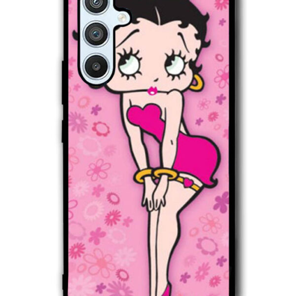Betty Boop Pink Background flowers Samsung Galaxy A54 5G Case CT1885