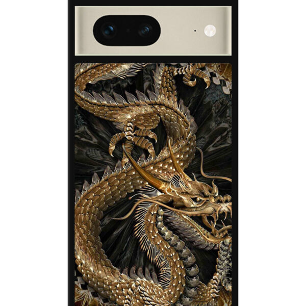 Black And Gold Dragon Google Pixel 7 Case CT7940