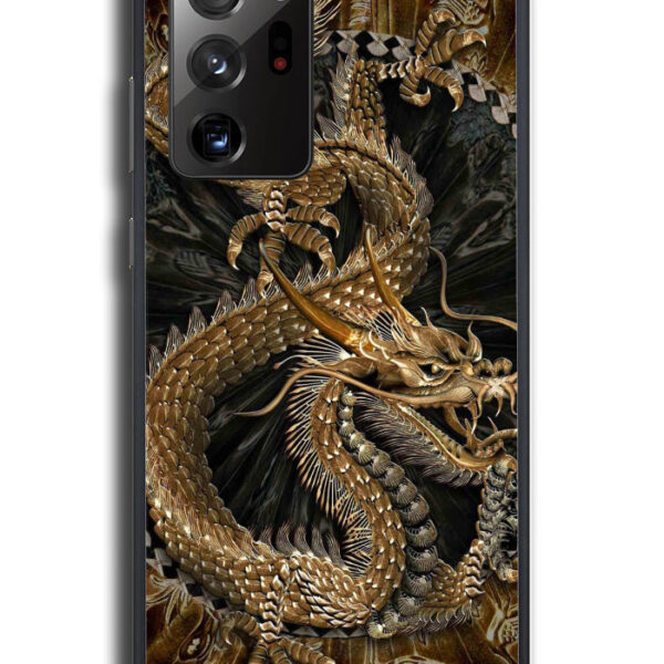 Black And Gold Dragon Samsung Galaxy Note 20 Ultra Case CT7940