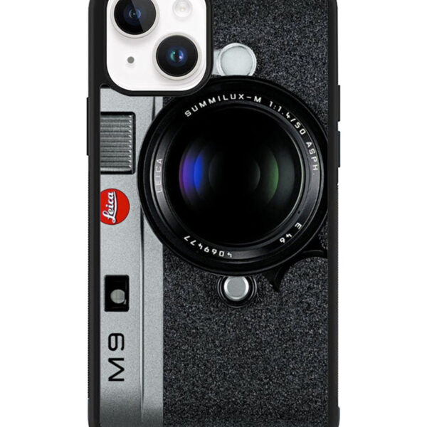 Black M9 Leica Camera iPhone 15 Case CT9768