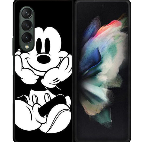 Black Mickey Mouse Google Samsung Galaxy Z Fold 4 5G CT1845
