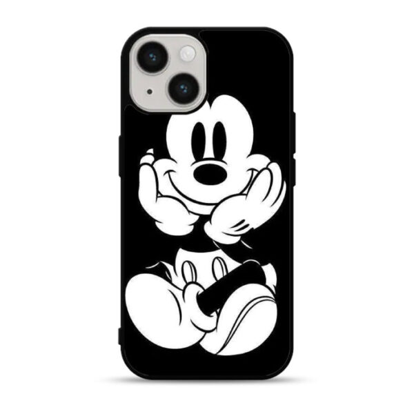 Black Mickey Mouse iPhone 15 Plus Case CT1845