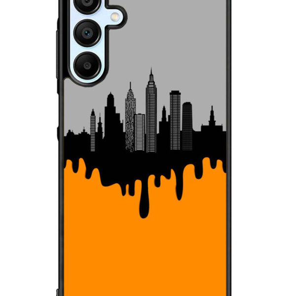 Black Orange Samsung Galaxy A15 5G Case CT9518