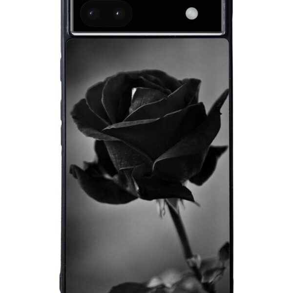Black Rose Google Pixel 6A Case CT8997