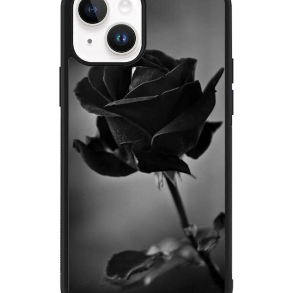 Black Rose iPhone 15 Case CT8997