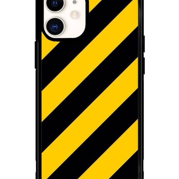 Black Yellow iPhone 12 Mini Case CT4503