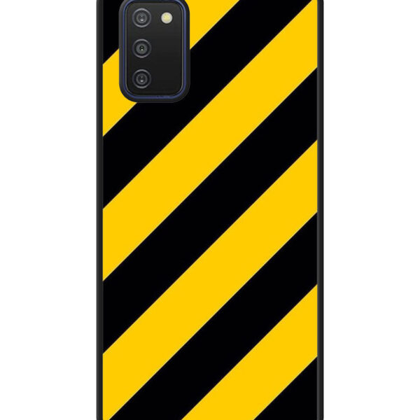 Black Yellow Samsung Galaxy A03S Case CT4503