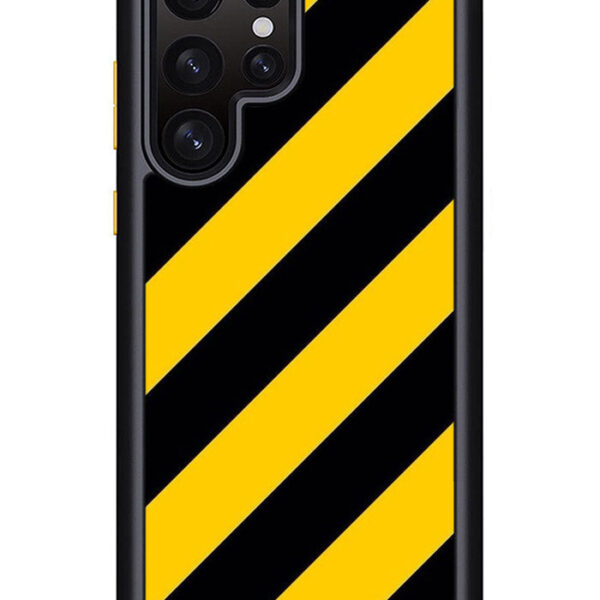 Black Yellow Samsung Galaxy S22 Ultra 5G Case CT4503