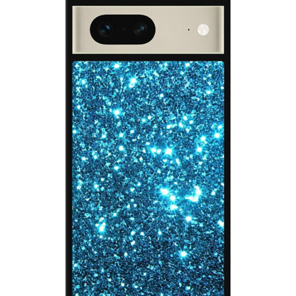 Blue bling sparkling sparkles Google Pixel 7 Case CT2421