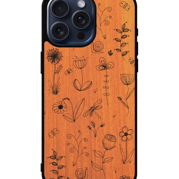 Botanical Plants Wood iPhone 15 Pro Max Case CT4238