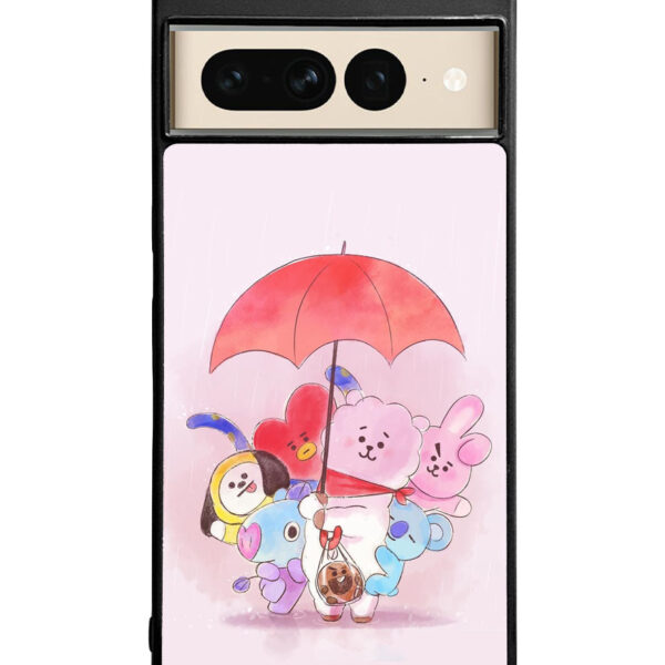 BT21 RJ Shooky Mang Koya Google Pixel 7 Pro Case CT5398