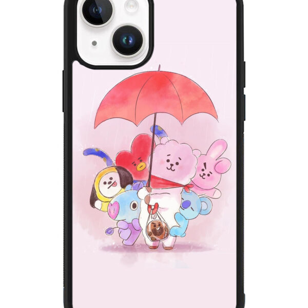 BT21 RJ Shooky Mang Koya iPhone 15 Plus Case CT5398