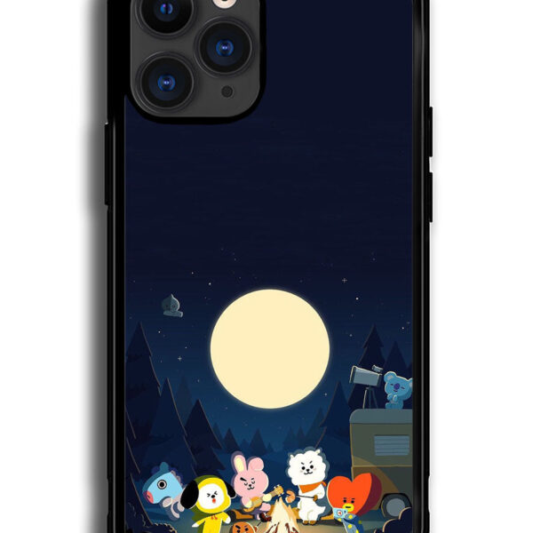 BTS BT21 Team Camping In Forest iPhone 13 Pro Case CT4303