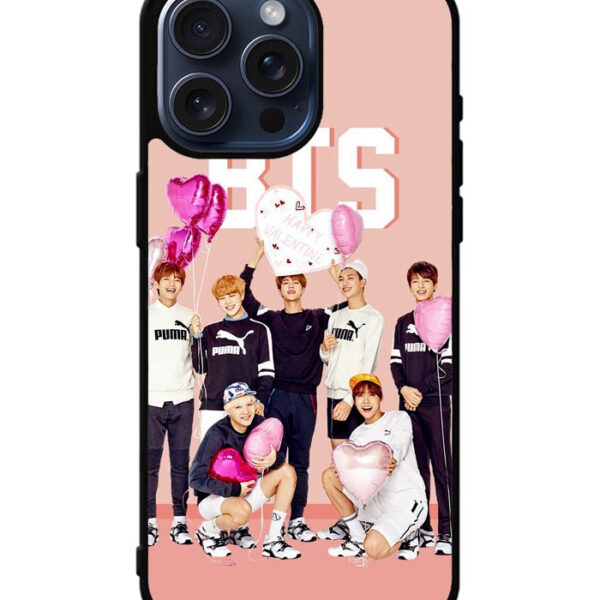 BTS Pink iPhone 15 Pro Max Case CT0485