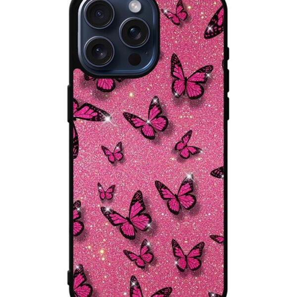 butterfly glitter iPhone 15 Pro Max Case CT8500