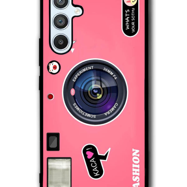 Camera Pink Samsung Galaxy A34 5G Case CT4287