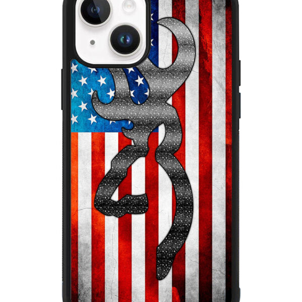 Camo American Flag iPhone 15 Plus Case CT0844