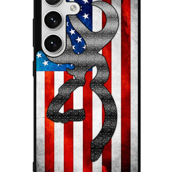 Camo American Flag Samsung Galaxy S24 5G Case CT5966
