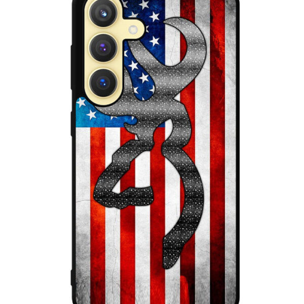Camo American Flag Samsung Galaxy S24 Plus Case CT5966
