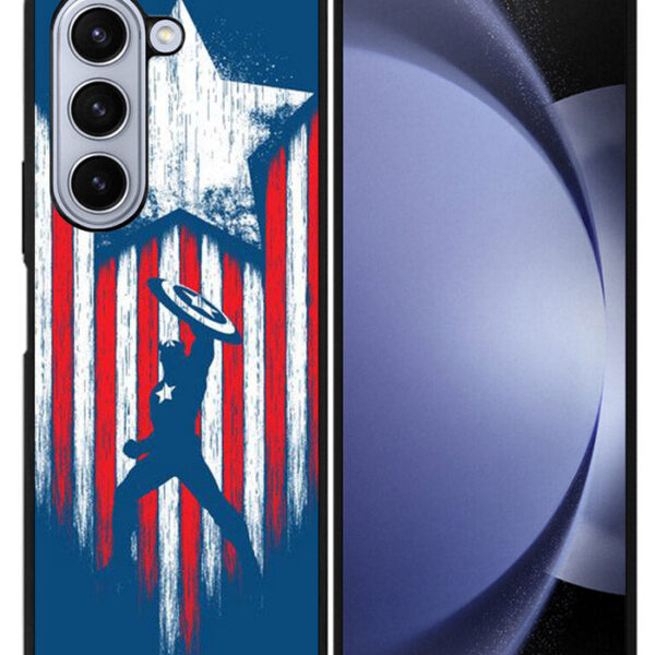Captain America Blue Samsung Galaxy Z Fold 5 2023 5G Case CT0071