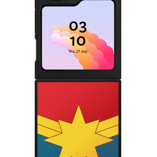 Captain Marvel Logo Samsung Galaxy Z Flip 5 2023 5G Case CT1884