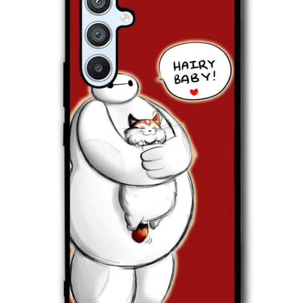 Cat and Baymax Hairy Baby Samsung Galaxy A54 5G Case CT1809