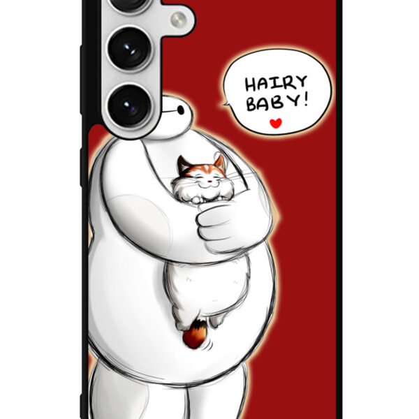 Cat and Baymax Hairy Baby Samsung Galaxy S24 5G Case CT1809