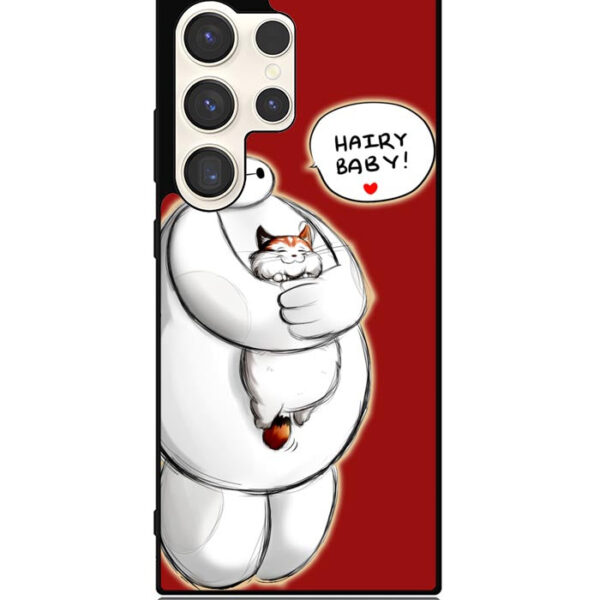 Cat and Baymax Hairy Baby Samsung Galaxy S24 Ultra Case CT1809