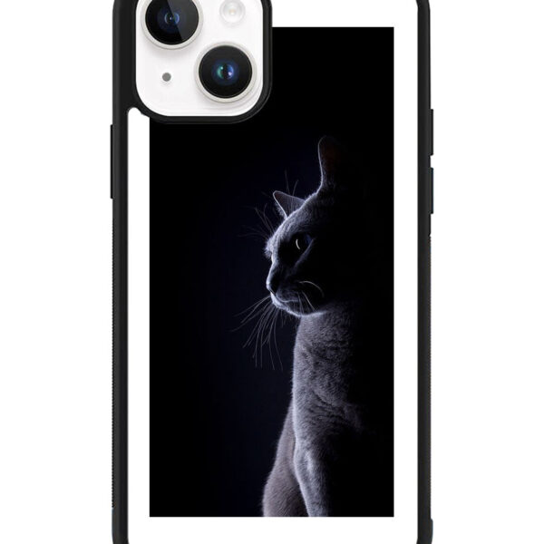 Cat Black White iPhone 15 Case CT6019