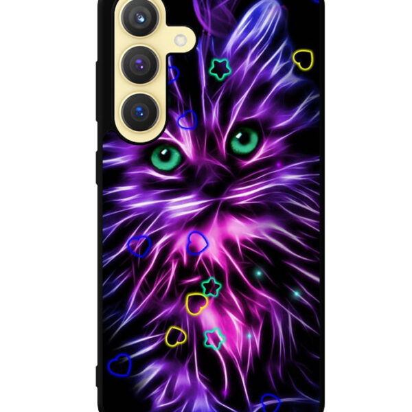 Cat Glow Purple Samsung Galaxy S24 Plus Case CT4395