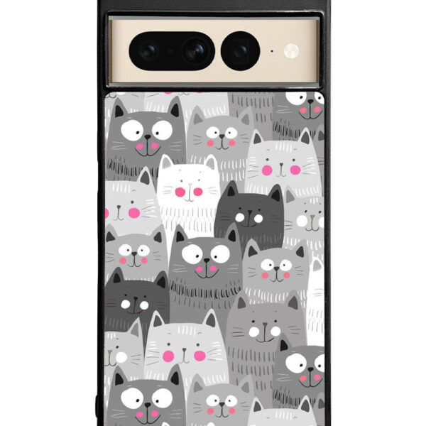 Cat Pattern Google Pixel 7 Pro Case CT4651