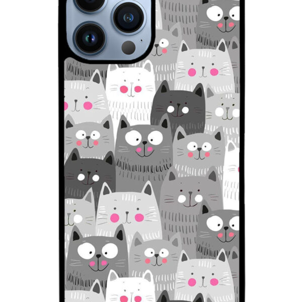 Cat Pattern iPhone 13 Pro Case CT4651