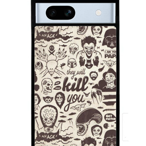 Classic Horror Pattern Google Pixel 7A Case CT5738