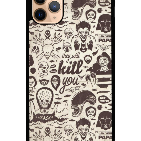 Classic Horror Pattern iPhone 11 Pro Case CT5738