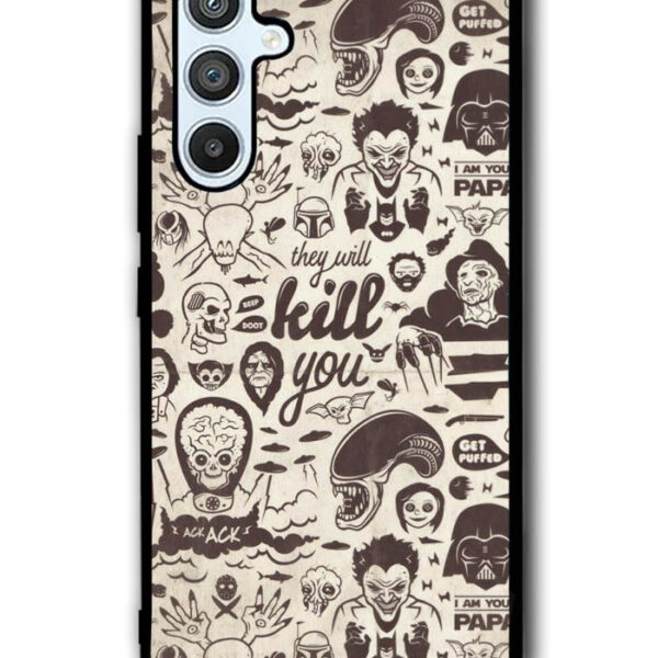 Classic Horror Pattern Samsung Galaxy A34 5G Case CT5738