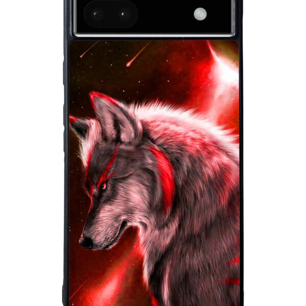Cool Wolf Red Google Pixel 6A Case CT8680