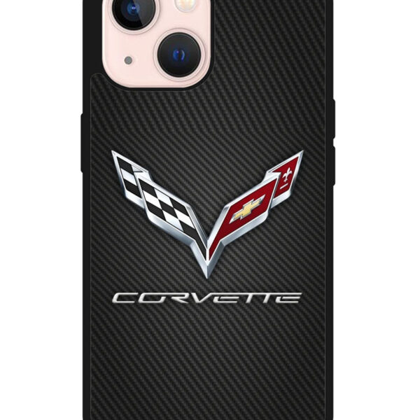 Corvette Logo Carbon iPhone 13 Mini Case CT8844