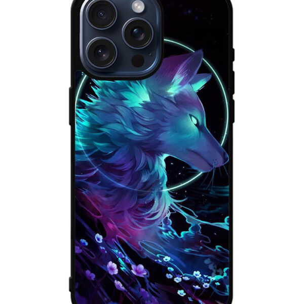 Cosmic Wolf of Galaxy iPhone 15 Pro Max Case CT9619