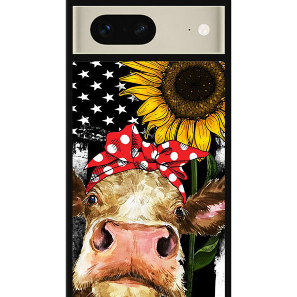 Cow with Tie Sunflower Google Pixel 7 Case CT10920